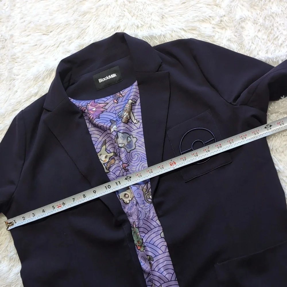 Blackmilk Pokemon Ghost Type Lined Dark Purple Blazer AUS 16 - Picture 13 of 14